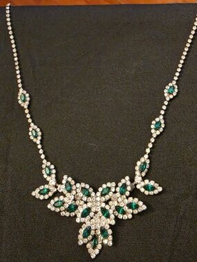 Emerald Crystal Statement Necklace - Women Jewelry